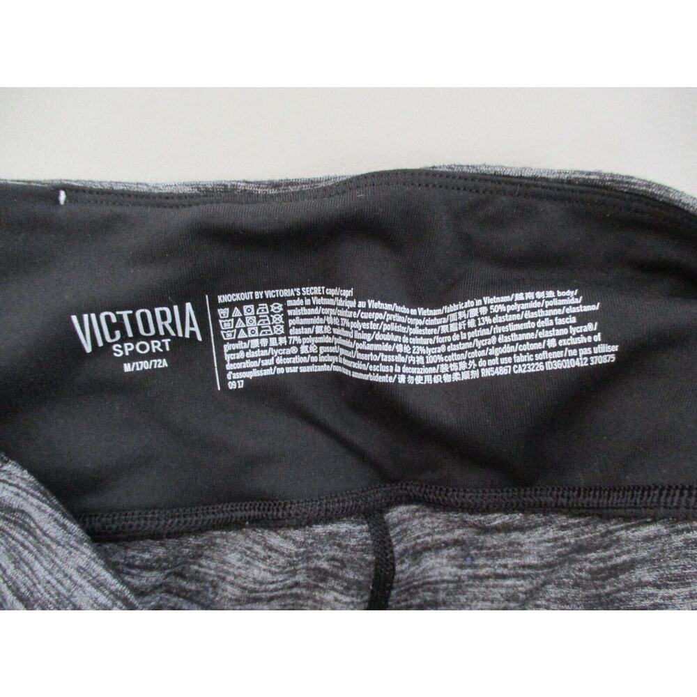 Victorias Secret Leggings Womens Medium Gray Victoria Sport Knockout Workout - Picture 9 of 10